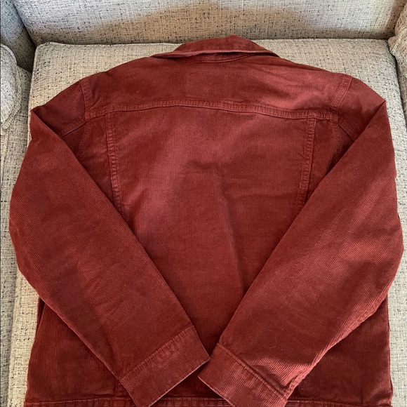NWOT Lucky Brand Outfit Bundle - Rust Cord Jacket, Matching Jeans, Tee and Belt - Picture 6 of 13